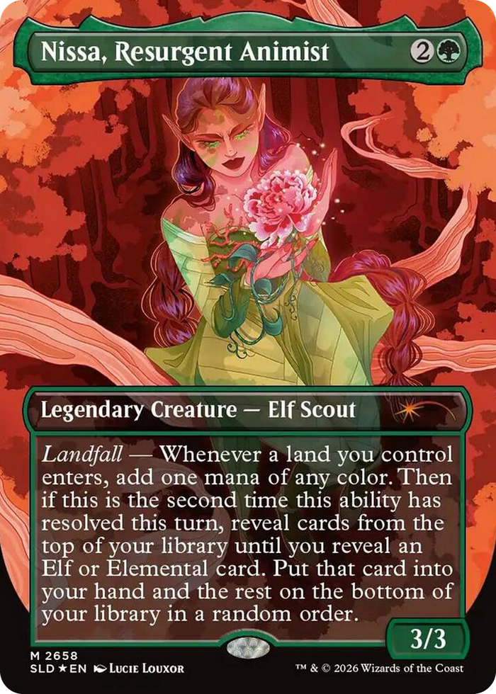 Nissa, Resurgent Animist #2658 M - Secret Lair Drop Series Pokemon card