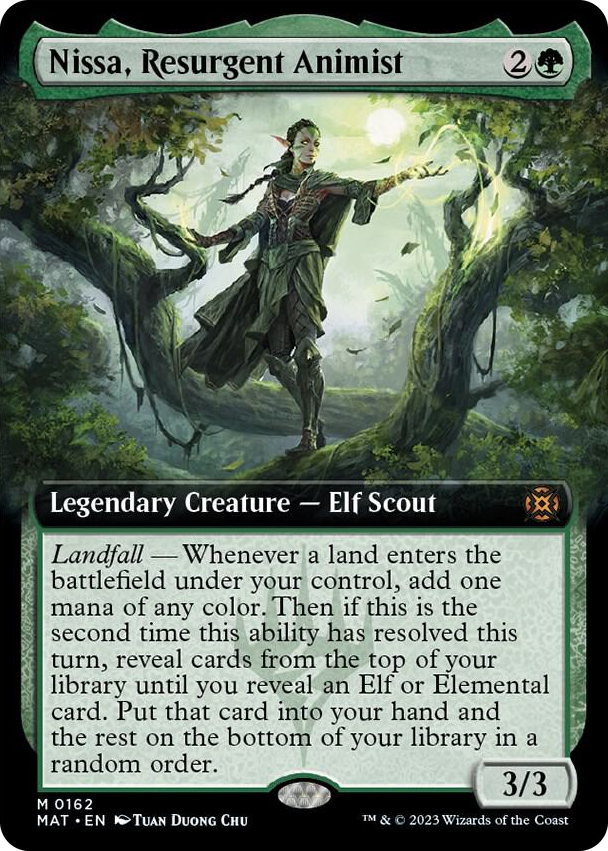 0162 Nissa, Resurgent Animist (Extended Art) M March of the Machine: The Aftermath