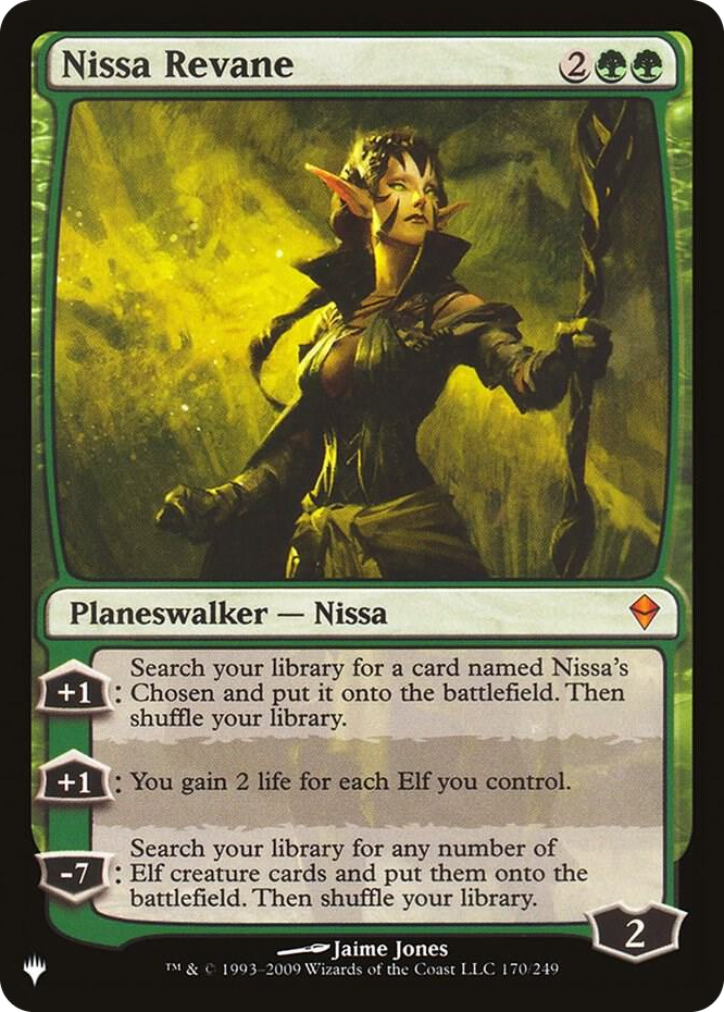 Nissa Revane #170 M - The List Reprints Pokemon card
