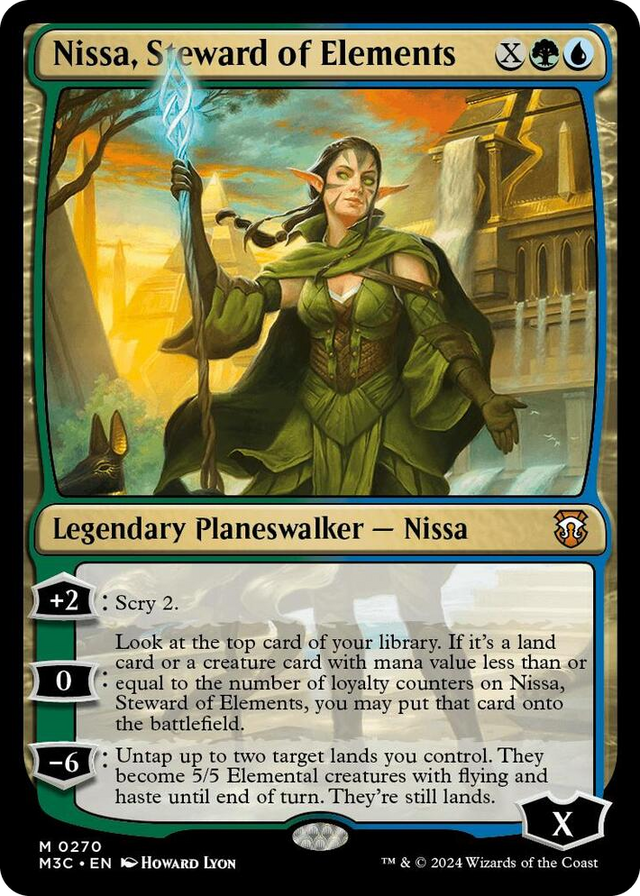 0270 Nissa, Steward of Elements (Ripple Foil) M Commander: Modern Horizons 3