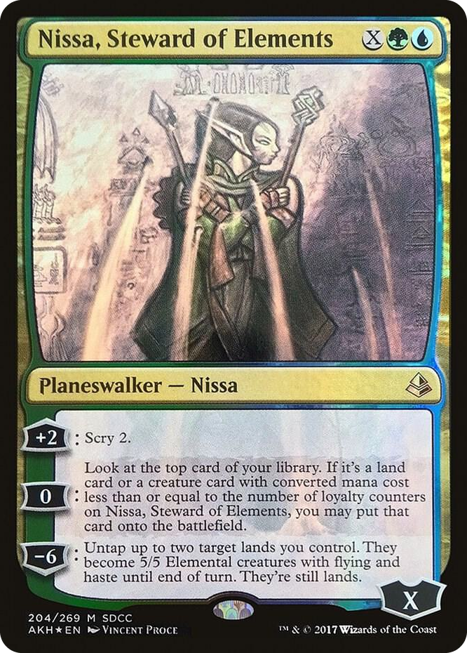 0204 Nissa, Steward of Elements (SDCC 2017 Exclusive) P Media Promos
