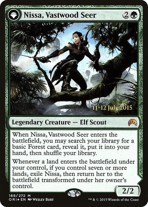 0189 Nissa, Vastwood Seer M Prerelease Cards