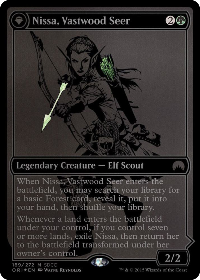 Nissa, Vastwood Seer (SDCC 2015 Exclusive) #189 P - Media Promos Pokemon card