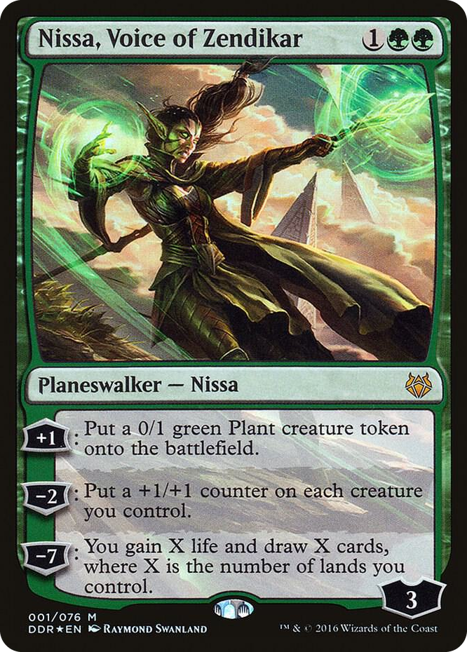 Nissa, Voice of Zendikar #1 M - Duel Decks: Nissa vs. Ob Nixilis Pokemon card