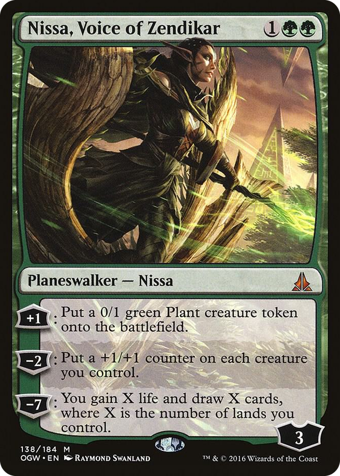 Nissa, Voice of Zendikar #138 M - Oath of the Gatewatch Pokemon card
