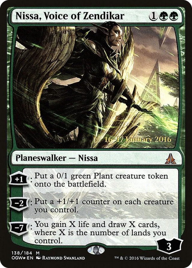0138 Nissa, Voice of Zendikar M Prerelease Cards