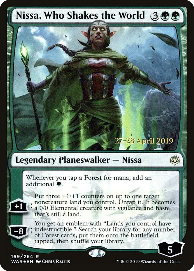 0169 Nissa, Who Shakes the World R Prerelease Cards