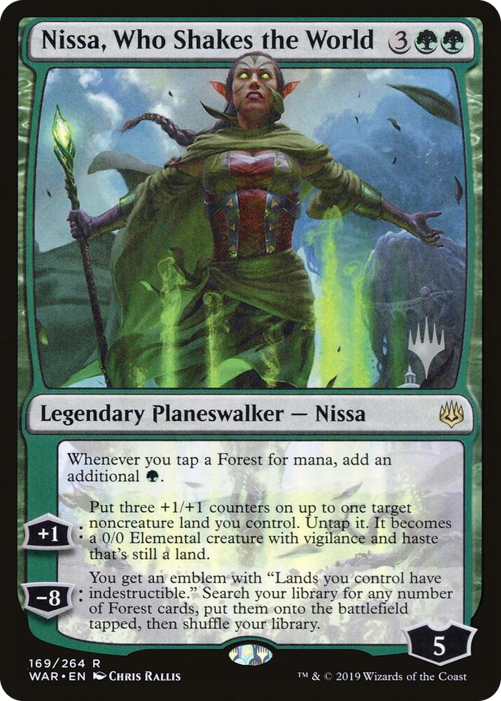 0169 Nissa, Who Shakes the World R Promo Pack: Throne of Eldraine