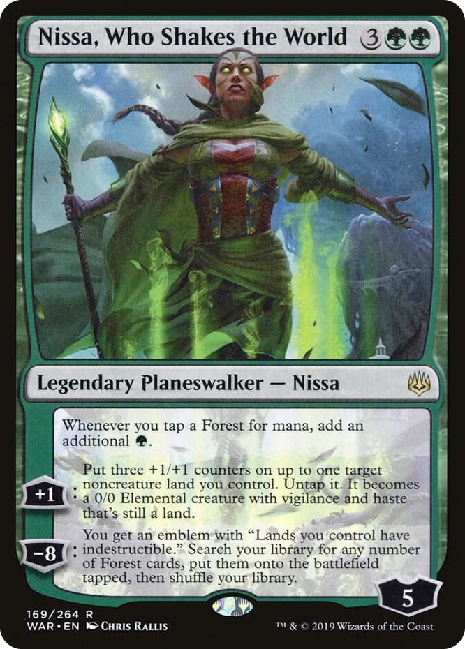 0169 Nissa, Who Shakes the World R War of the Spark