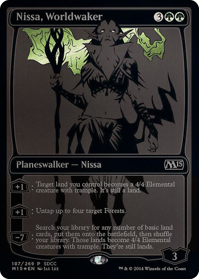 Nissa, Worldwaker (SDCC 2014 Exclusive) #187 P - Media Promos Pokemon card