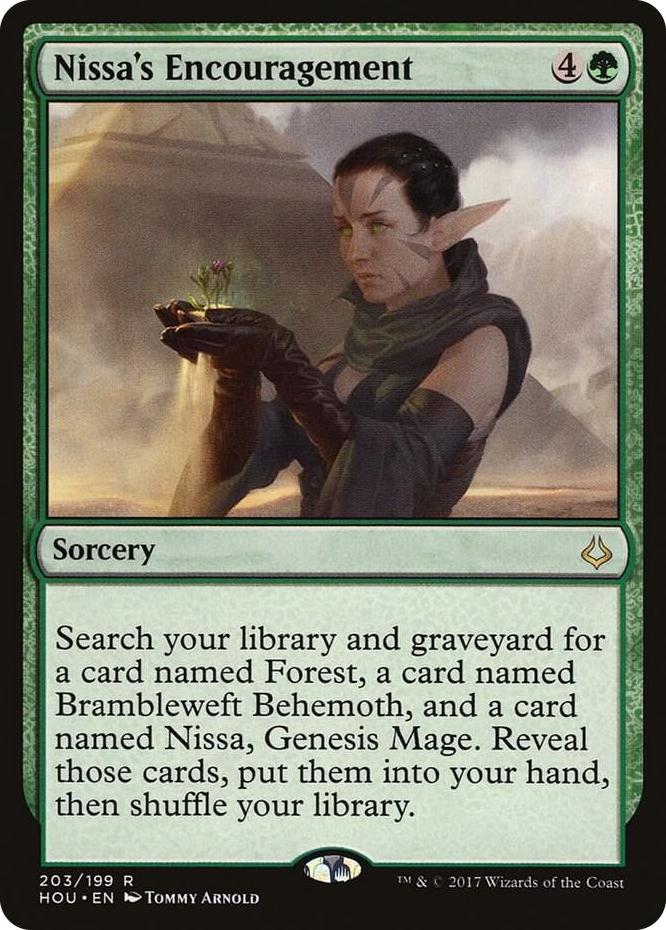 Nissa's Encouragement #203 R - Hour of Devastation Pokemon card