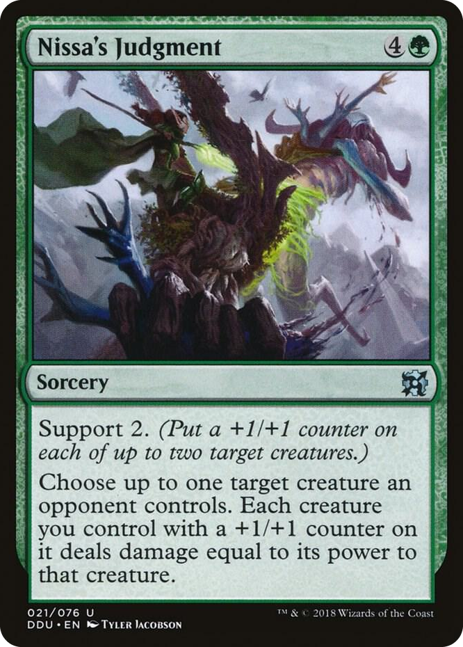 0021 Nissa's Judgment U Duel Decks: Elves vs. Inventors