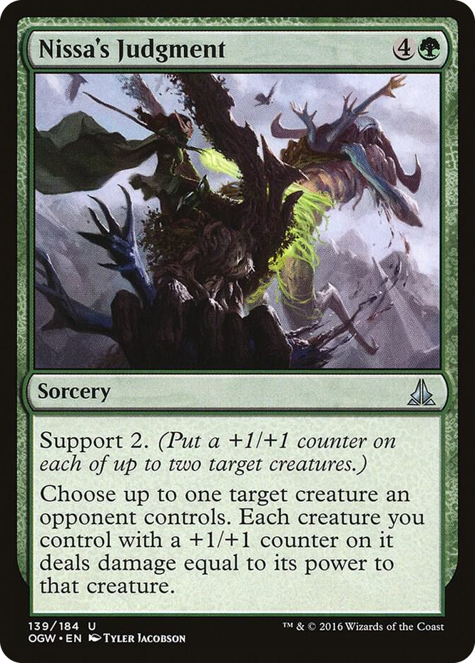 Nissa's Judgment #139 U - Oath of the Gatewatch Pokemon card