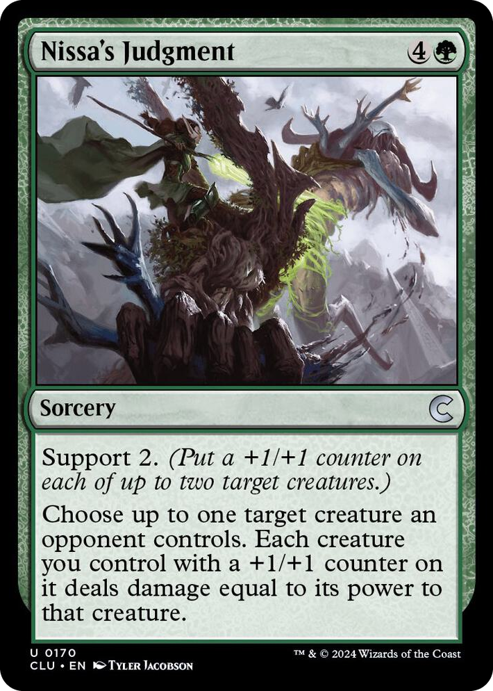 0170 Nissa's Judgment U Ravnica: Clue Edition
