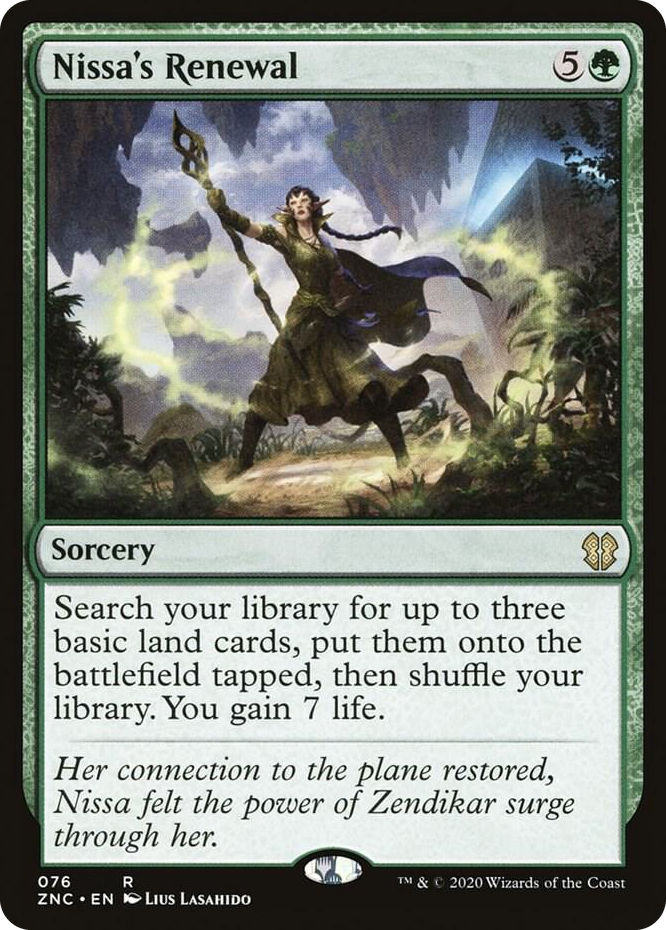 0076 Nissa's Renewal R Commander: Zendikar Rising