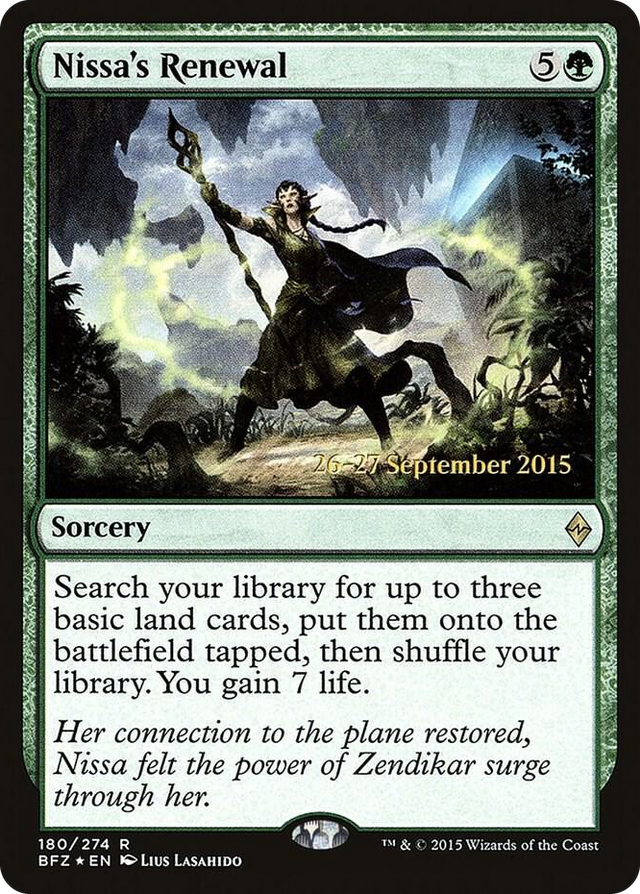 0180 Nissa's Renewal R Prerelease Cards