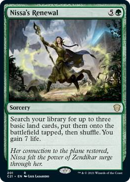 0201 Nissa's Renewal R Commander 2021