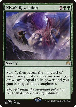 0191 Nissa's Revelation R Magic Origins
