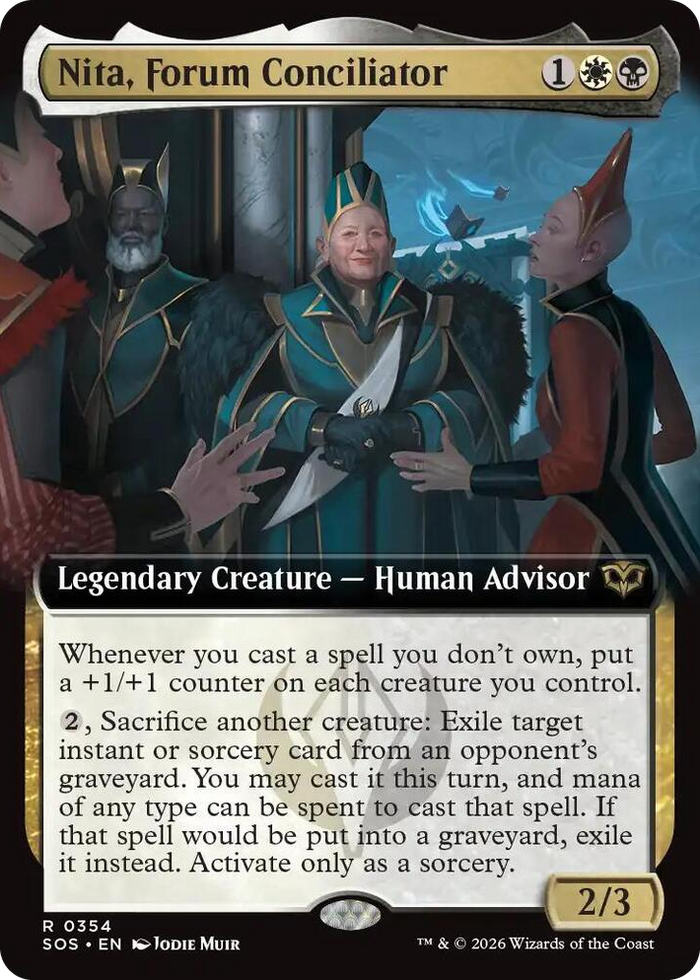 Nita, Forum Conciliator (Extended Art) #354 R - Secrets of Strixhaven Pokemon card