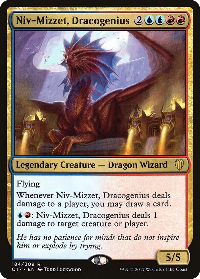 0184 Niv-Mizzet, Dracogenius R Commander 2017