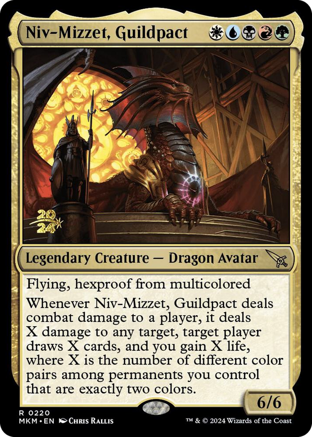 0220 Niv-Mizzet, Guildpact R Prerelease Cards