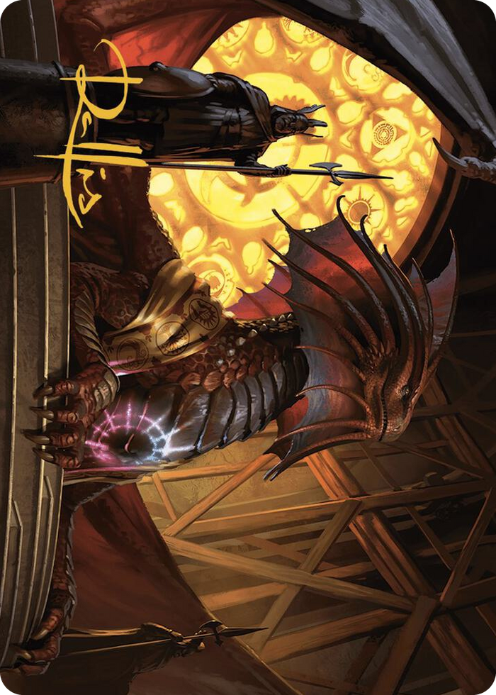 Niv-Mizzet, Guildpact Art Card (21/49) (Gold-Stamped Signature) #21 S - Art Series: Murders at Karlov Manor Pokemon card