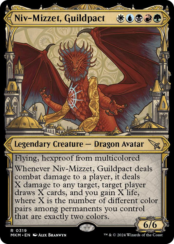 0319 Niv-Mizzet, Guildpact (Showcase) (319) R Murders at Karlov Manor