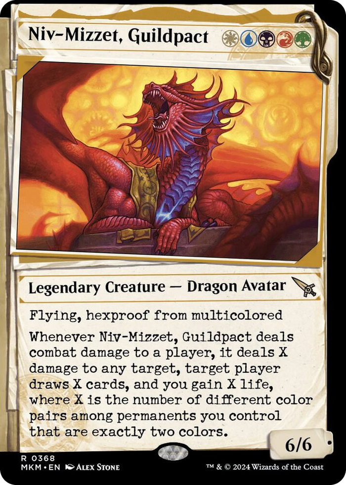 Niv-Mizzet, Guildpact (Showcase) (368) #368 R - Murders at Karlov Manor Pokemon card