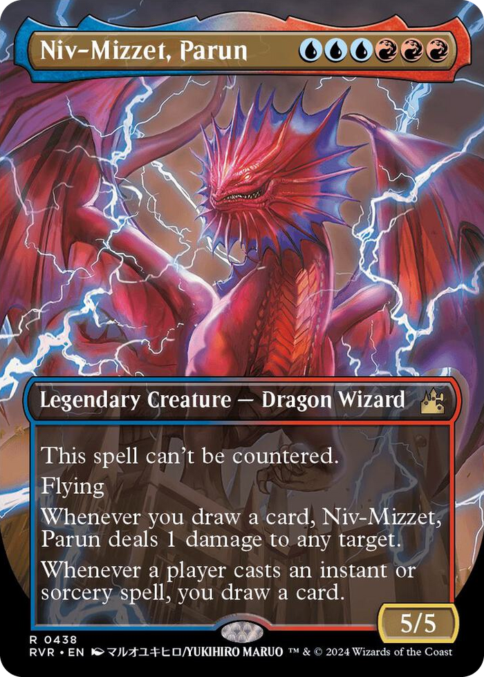 Niv-Mizzet, Parun (Anime Borderless) #438 R - Ravnica Remastered Pokemon card