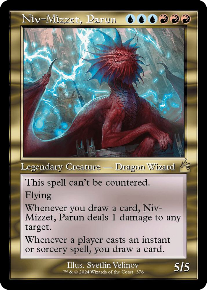 Niv-Mizzet, Parun (Retro Frame) #376 R - Ravnica Remastered Pokemon card