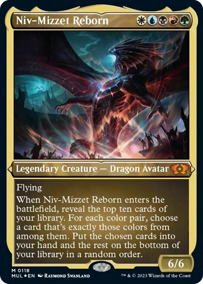 Niv-Mizzet Reborn (Foil Etched) #118 M - March of the Machine: Multiverse Legends Pokemon card
