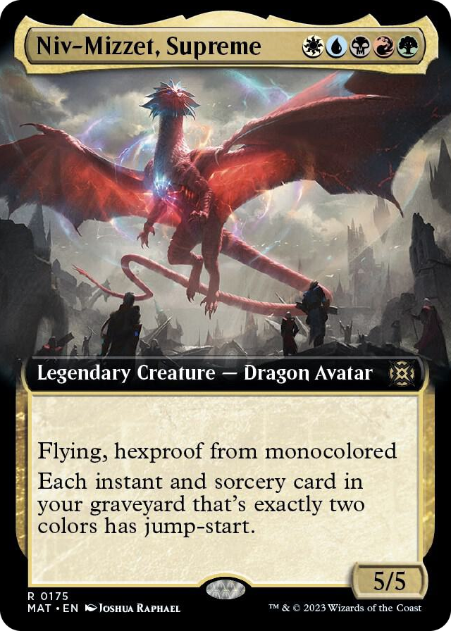 Niv-Mizzet, Supreme (Extended Art) #175 R - March of the Machine: The Aftermath Pokemon card