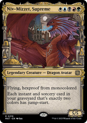 0219 Niv-Mizzet, Supreme (Halo Foil) R March of the Machine: The Aftermath