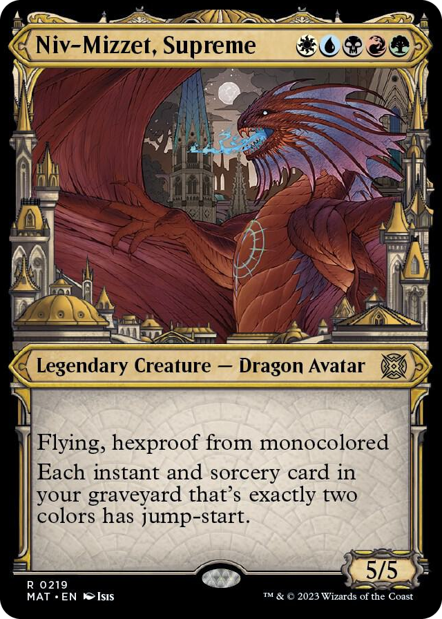 Niv-Mizzet, Supreme (Halo Foil) #219 R - March of the Machine: The Aftermath Pokemon card