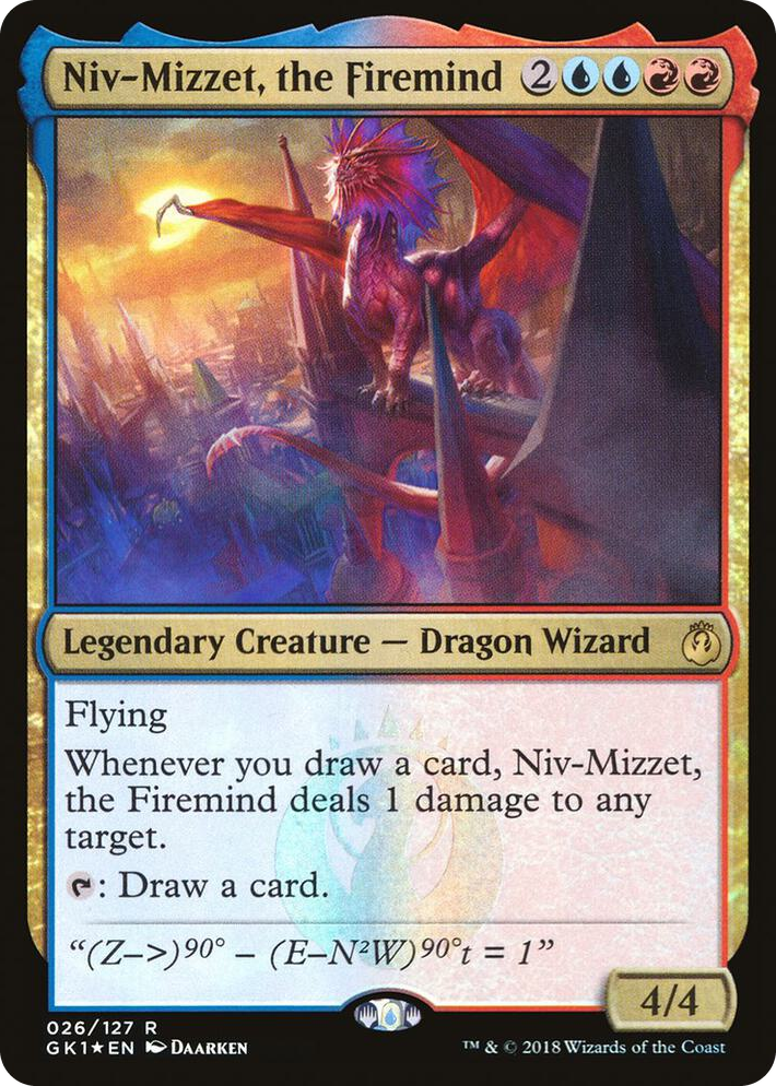 0026 Niv-Mizzet, the Firemind R Guilds of Ravnica: Guild Kits