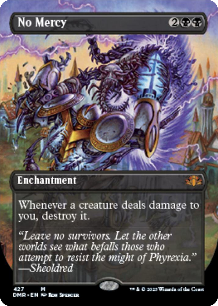 No Mercy (Borderless) #427 M - Dominaria Remastered Pokemon card