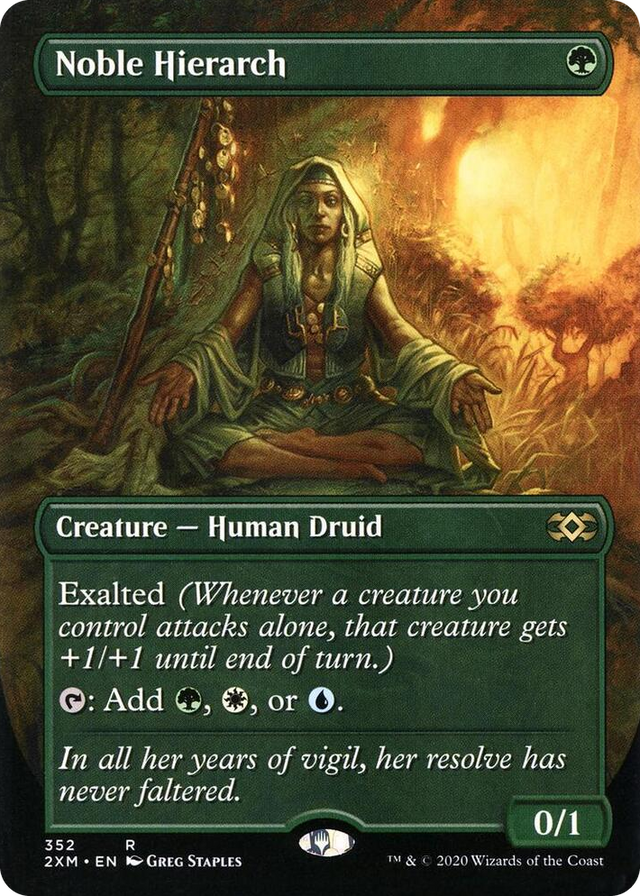 0352 Noble Hierarch (Borderless) R Double Masters