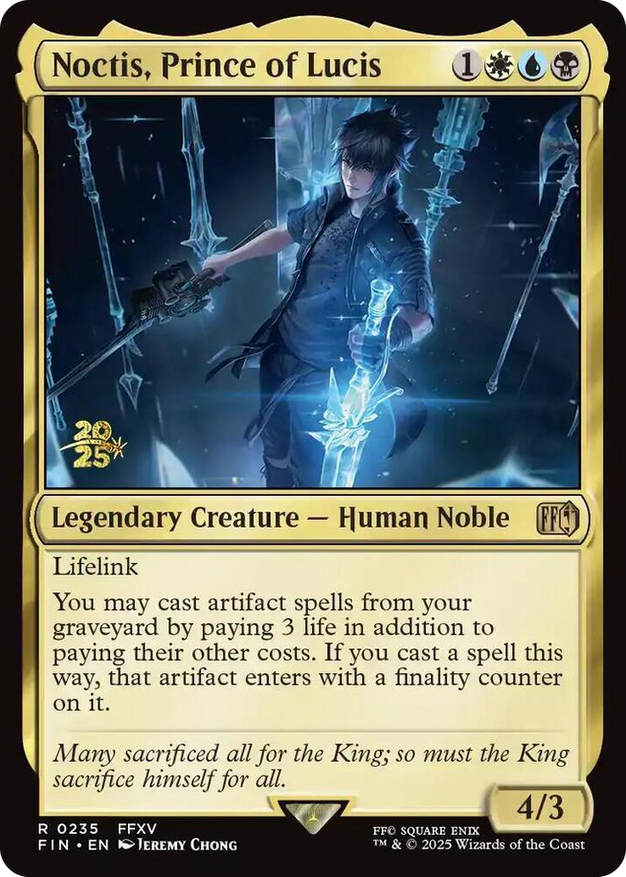 Noctis, Prince of Lucis #235 R - Prerelease Cards Pokemon card