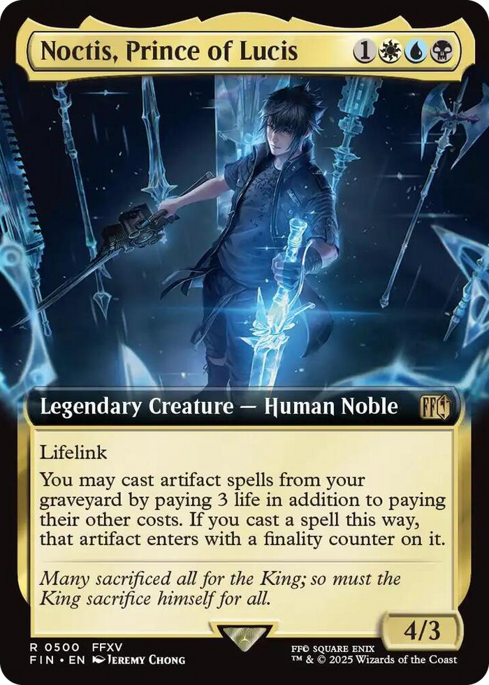 Noctis, Prince of Lucis (Extended Art) #500 R - FINAL FANTASY Pokemon card
