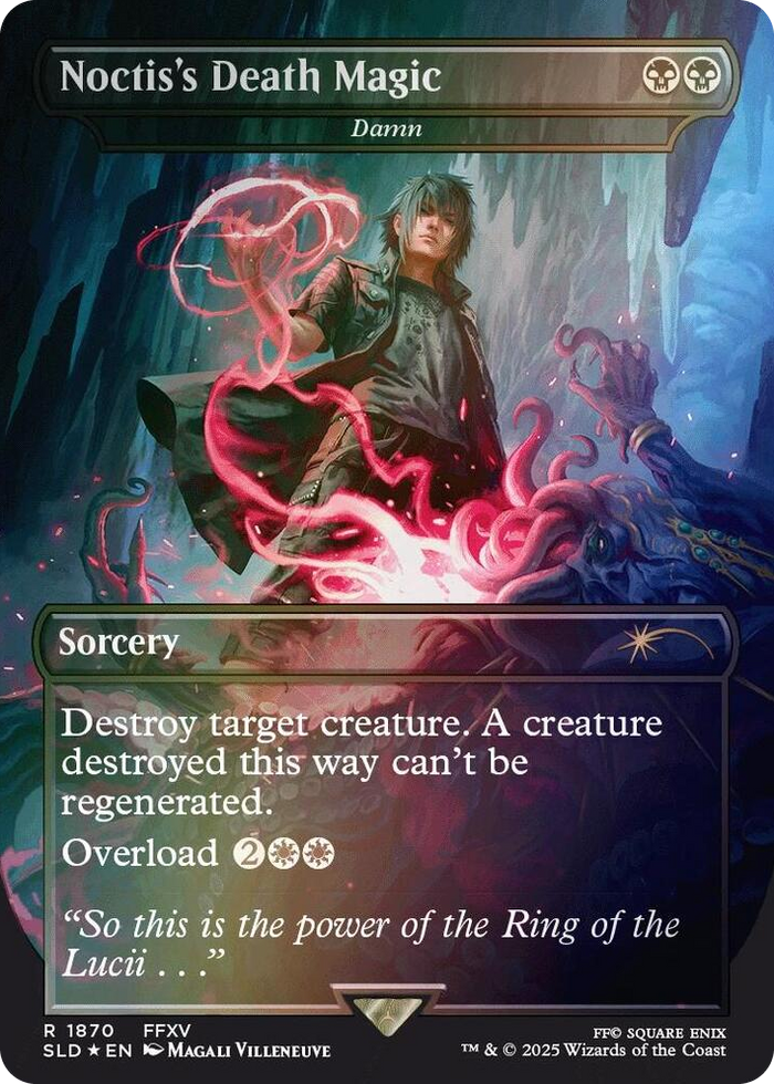 Noctis's Death Magic - Damn (Rainbow Foil) #1870 R - Secret Lair Drop Series Pokemon card