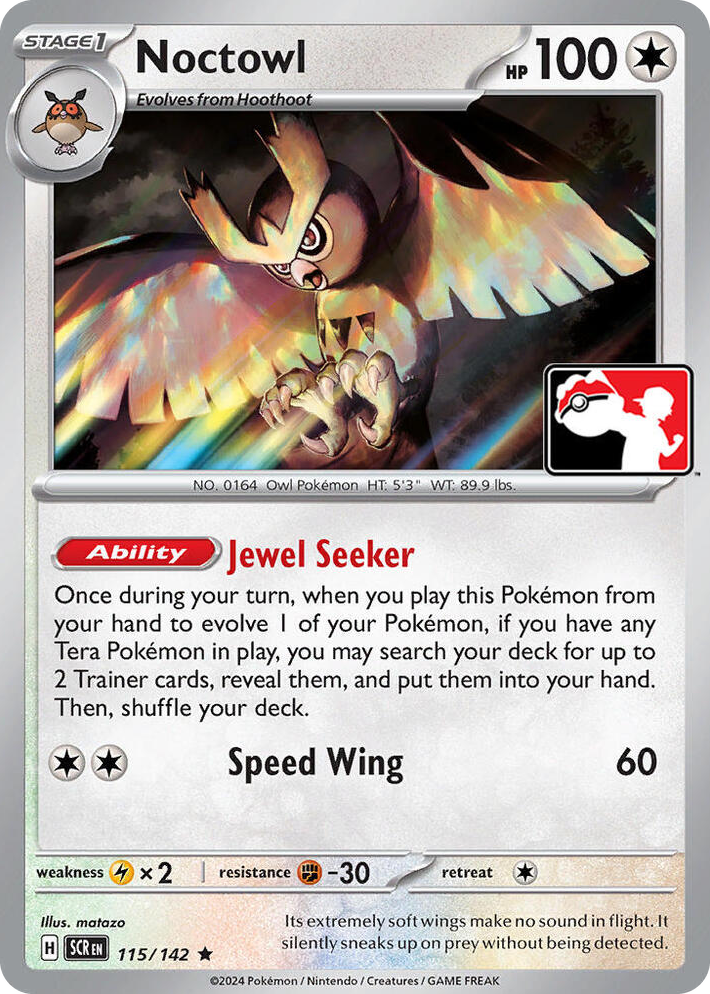 0115 Noctowl Rare Prize Pack Series Cards