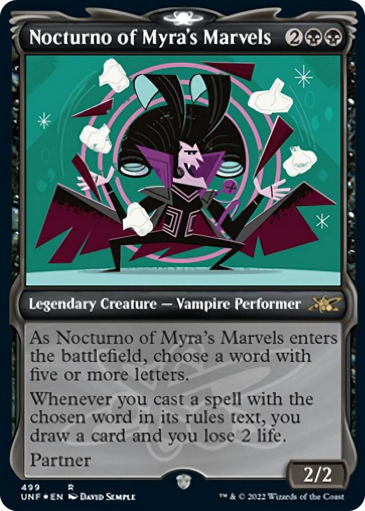 0499 Nocturno of Myra's Marvels (Showcase) (Galaxy Foil) R Unfinity
