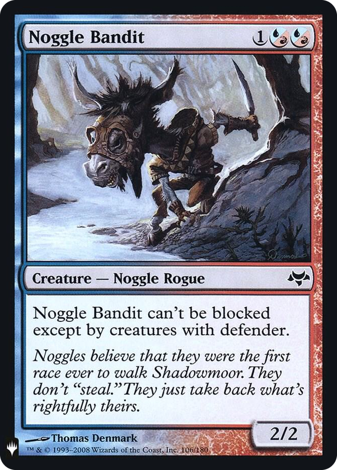 Noggle Bandit #106 C - The List Reprints Pokemon card