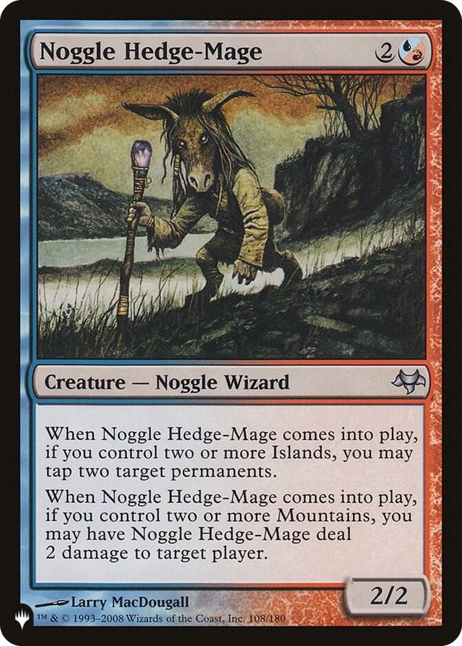Noggle Hedge-Mage #108 U - The List Reprints Pokemon card