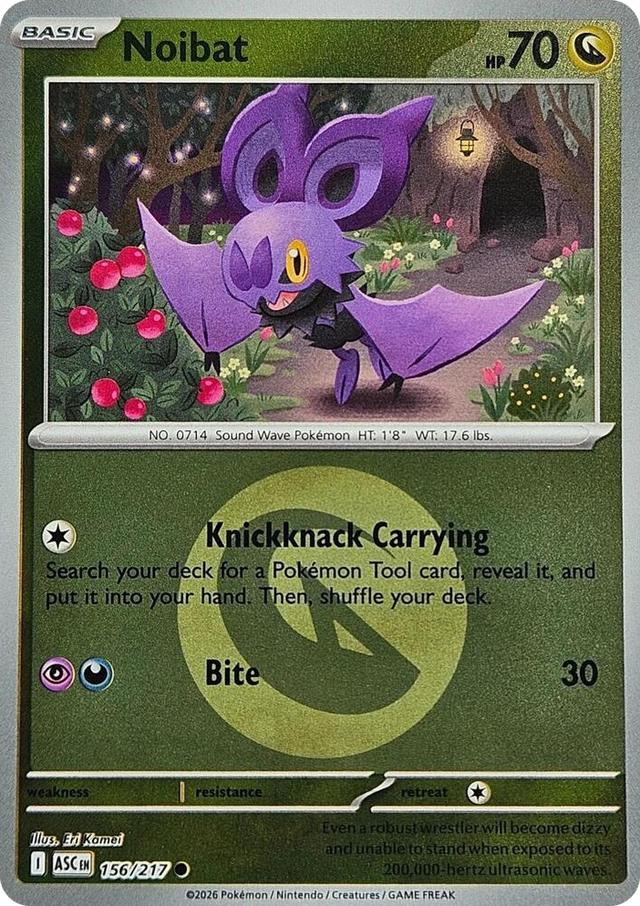 0156 Noibat (Energy Symbol Pattern) Common Ascended Heroes