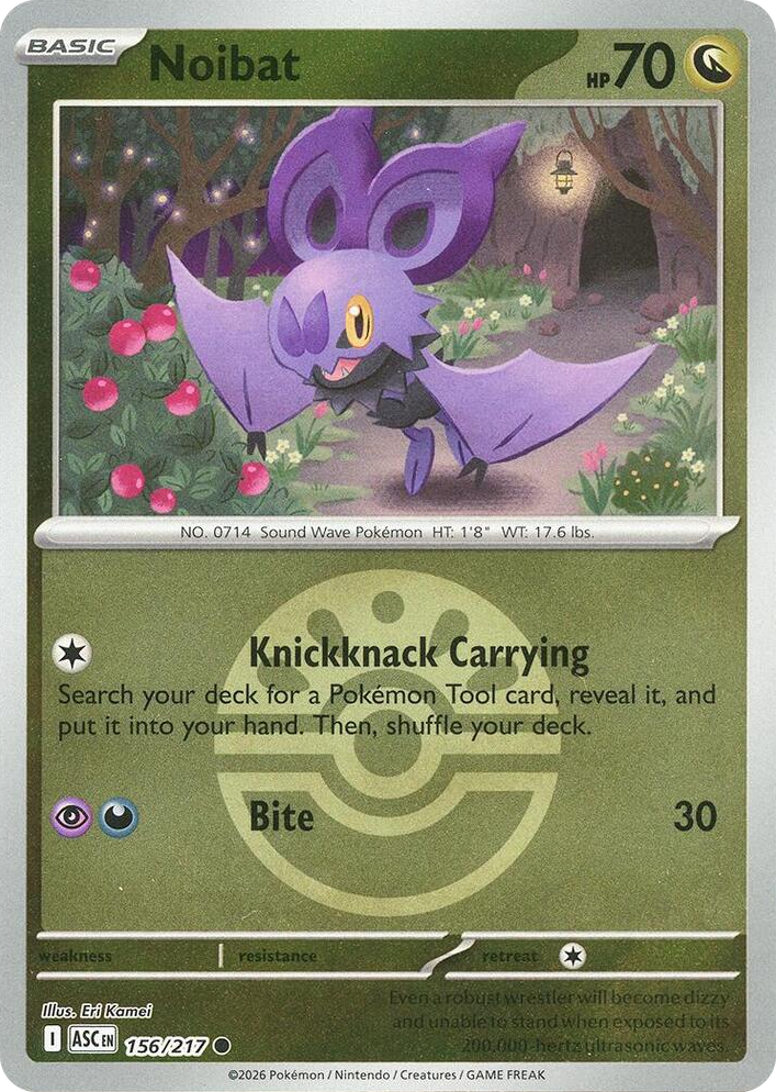 0156 Noibat (Friend Ball) Common Ascended Heroes