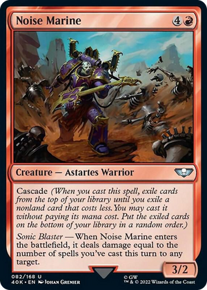 0082 Noise Marine (Surge Foil) U Universes Beyond: Warhammer 40,000