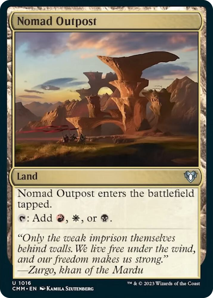 1016 Nomad Outpost U Commander Masters