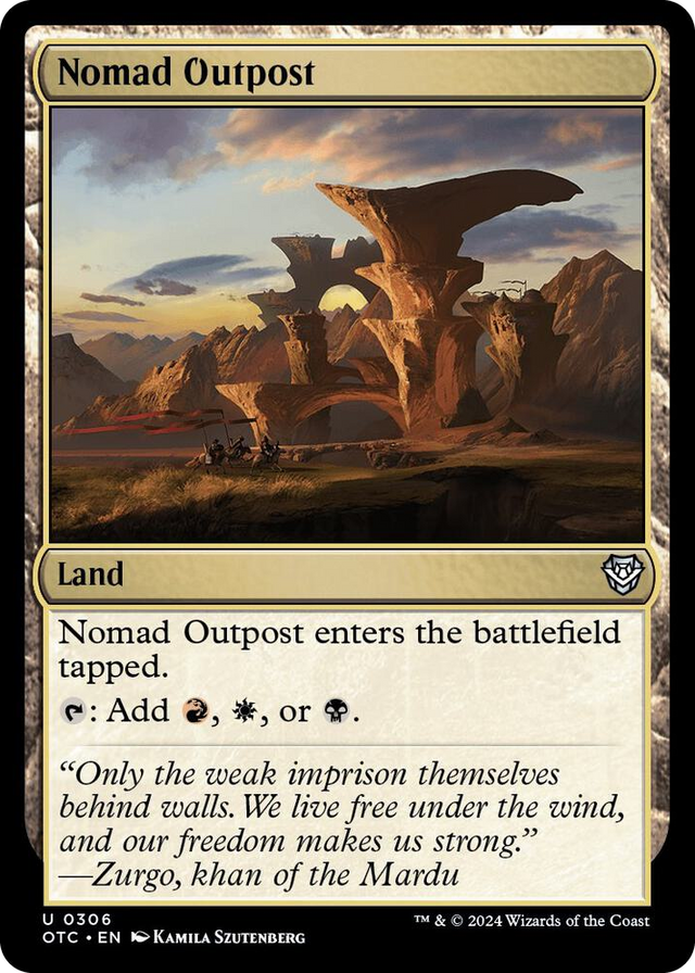 0306 Nomad Outpost U Commander: Outlaws of Thunder Junction