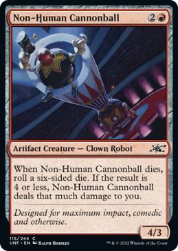 0115 Non-Human Cannonball C Unfinity